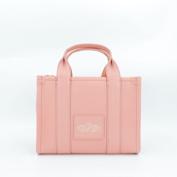 Marc Jacobs Women's The Leather Tote Bag Mini Pink OS - Picture 3 of 13